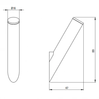 Vægkroge Silia Grå Titanium Mat-2