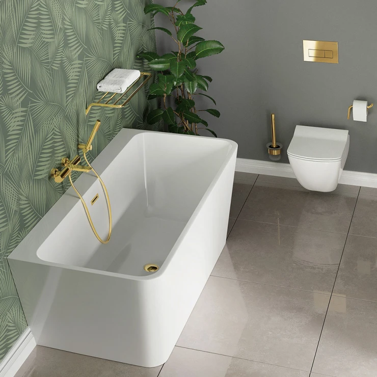 Toiletpapirholder Silia Guld Glat-1