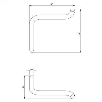 Toiletpapirholder Silia Guld Mat-2