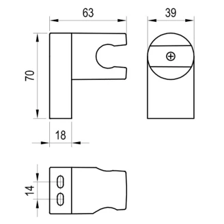 Ravak Bruseholder Sort Mat-2