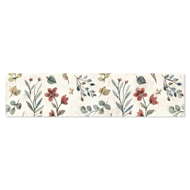 Vægflise Florique Beige Mat 6x25 cm-1