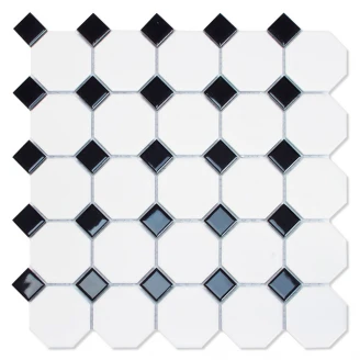 Dune Klinker Mosaics Oxford Black Mat 30x30 cm-2