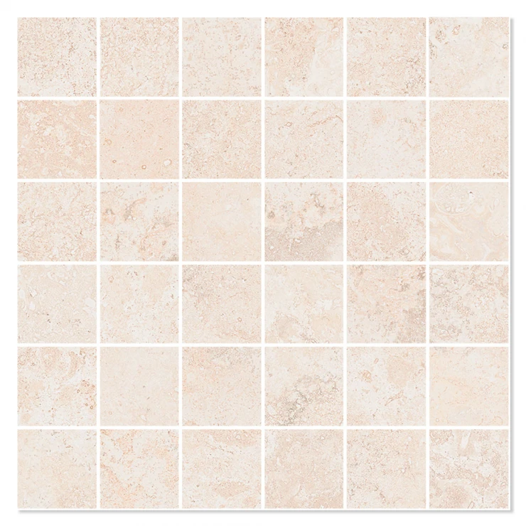 Mosaik Klinker Pienza Beige Mat 30x30 (5x5) cm-0