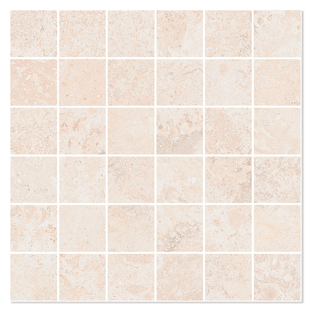 Mosaik Klinker Pienza Beige Mat 30x30 (5x5) cm