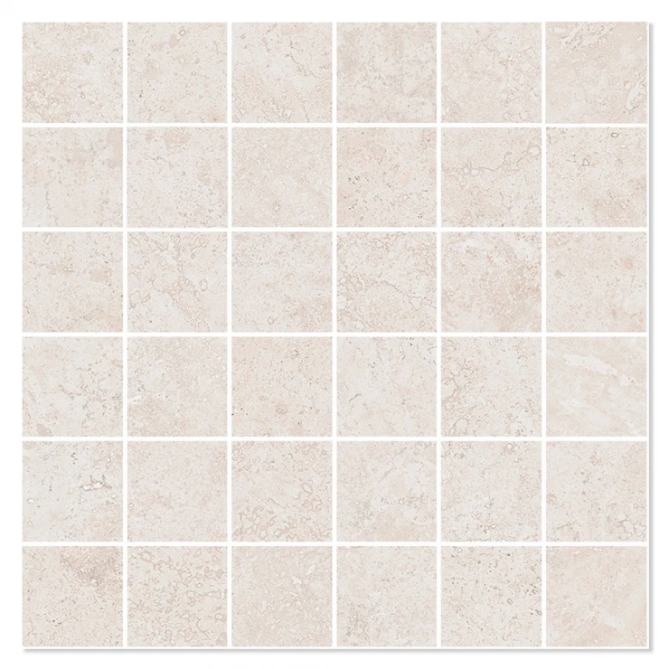 Mosaik Klinker Pienza Elfenben Mat 30x30 (5x5) cm-0