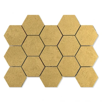 Heksagon Klinker Elite Concrete Guld Mat 23x33 cm-2