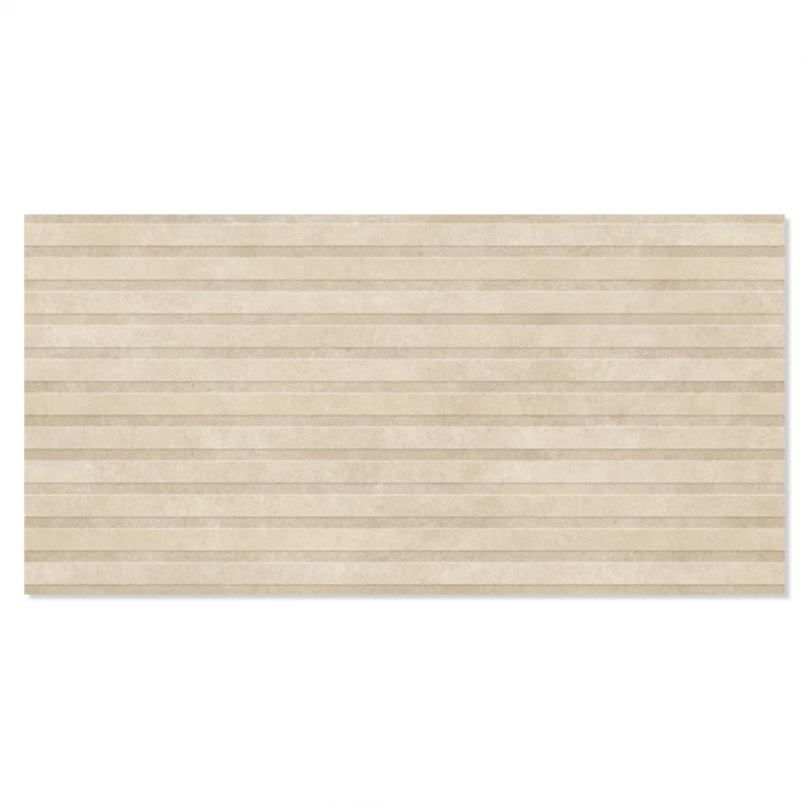 Klinker Adorn Beige Relief Mat 60x120 cm-0