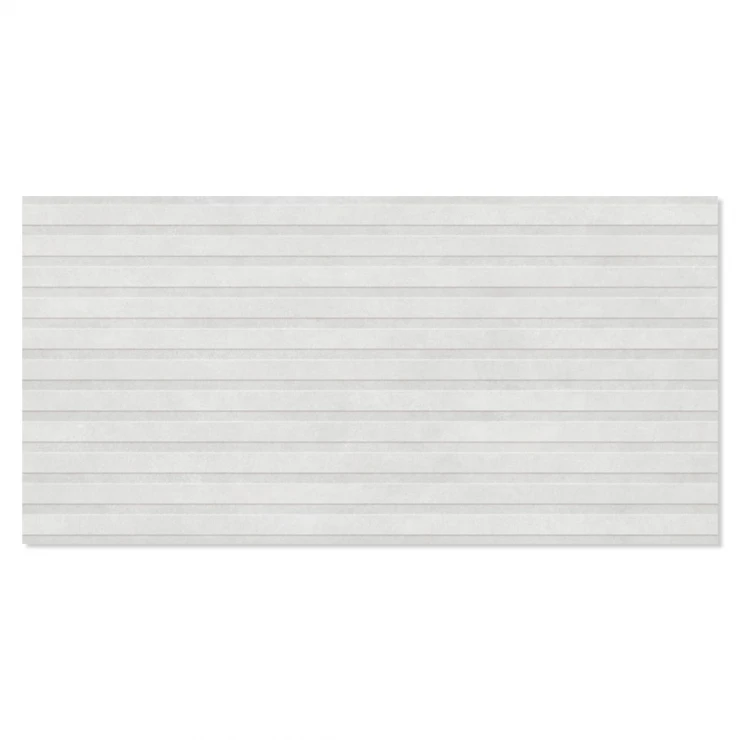 Klinker Adorn Hvidt Relief Mat 60x120 cm-0