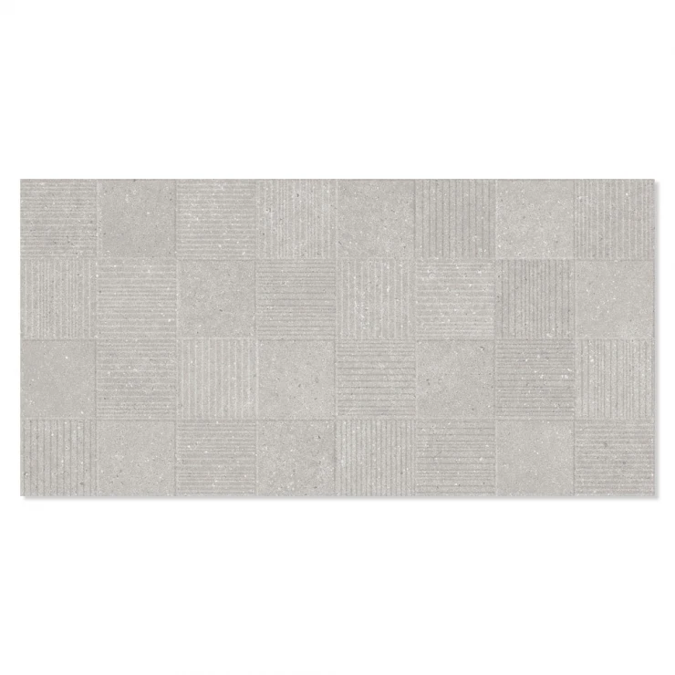 Klinker Illusion Grå Relief Mat 45x90 cm-0