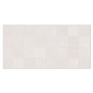 Klinker Illusion Hvidt Relief Mat 45x90 cm-2