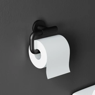 Toiletpapirholder uden låg Issano Sort-2