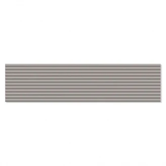 Estudio Vægflise Glenbrook Rustic Greige Stripes Mat-Relief 5x20 cm