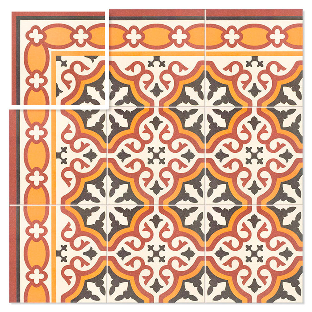 Mainzu Klinker Victorian Esquina Gotisk Mat 20x20 cm