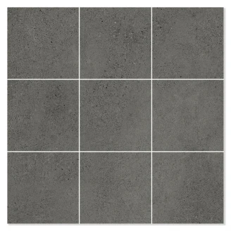 Mosaik Klinker <strong>Integra</strong>  Sort Mat 30x30 (10x10) cm