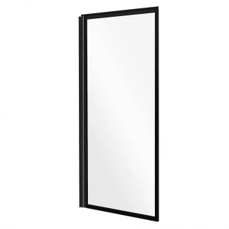 Badekarvæg Corso Sort 4 mm 70x140 cm-2