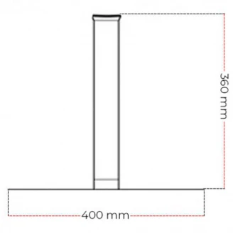 Cocoon Pedestal Stålfod Sort Mat-2