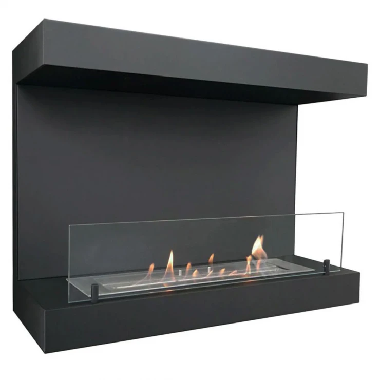 ScandiFlames Bioethanol Pejs Dakota Sort Mat-1