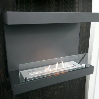 ScandiFlames Bioethanol Pejs Dakota Sort Mat