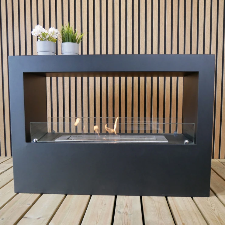 ScandiFlames Bioethanol Pejs Lansing Sort Mat-1