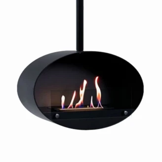 ScandiFlames Bioethanol Pejs Halifax Sort Mat 60 cm-2