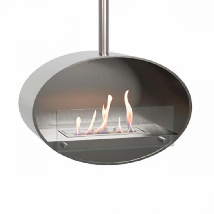 ScandiFlames Bioethanol Pejs Halifax Krom Mat 60 cm-0