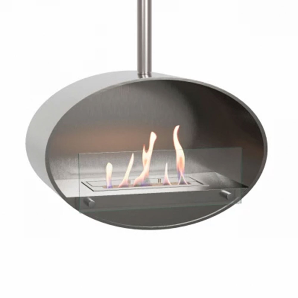 ScandiFlames Bioethanol Pejs Halifax Krom Mat 80 cm