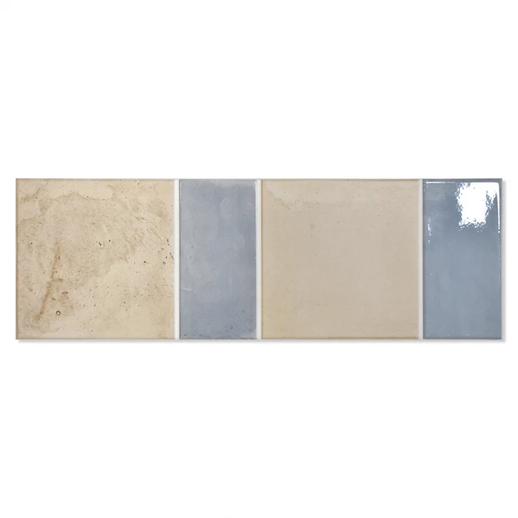 Klinker Prato Beige Blå Mat 15x45 cm-0