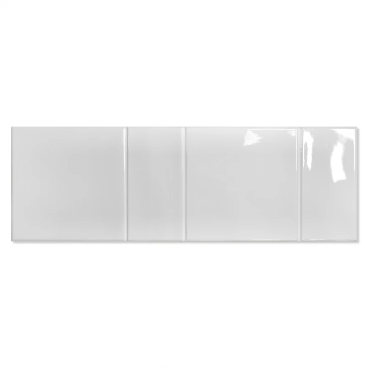 Vægflise Radiance Hvid Blank 15x45 cm-0