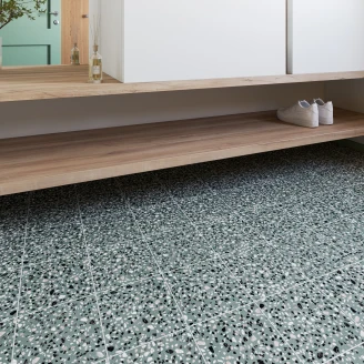 Klinker Retro IT Terrazzo Grøn Mat 20x20 cm