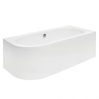 Badekar Solhaga Hvid Glat Højre 170 cm (Uden Panel & Afløb)-2