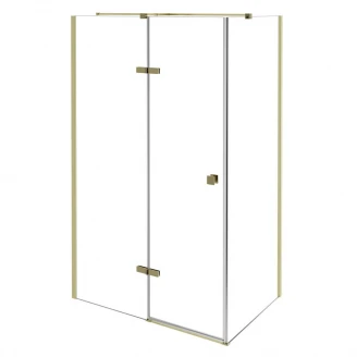 Brusehjørne Torre Guld 6 mm 100x90 cm Venstre