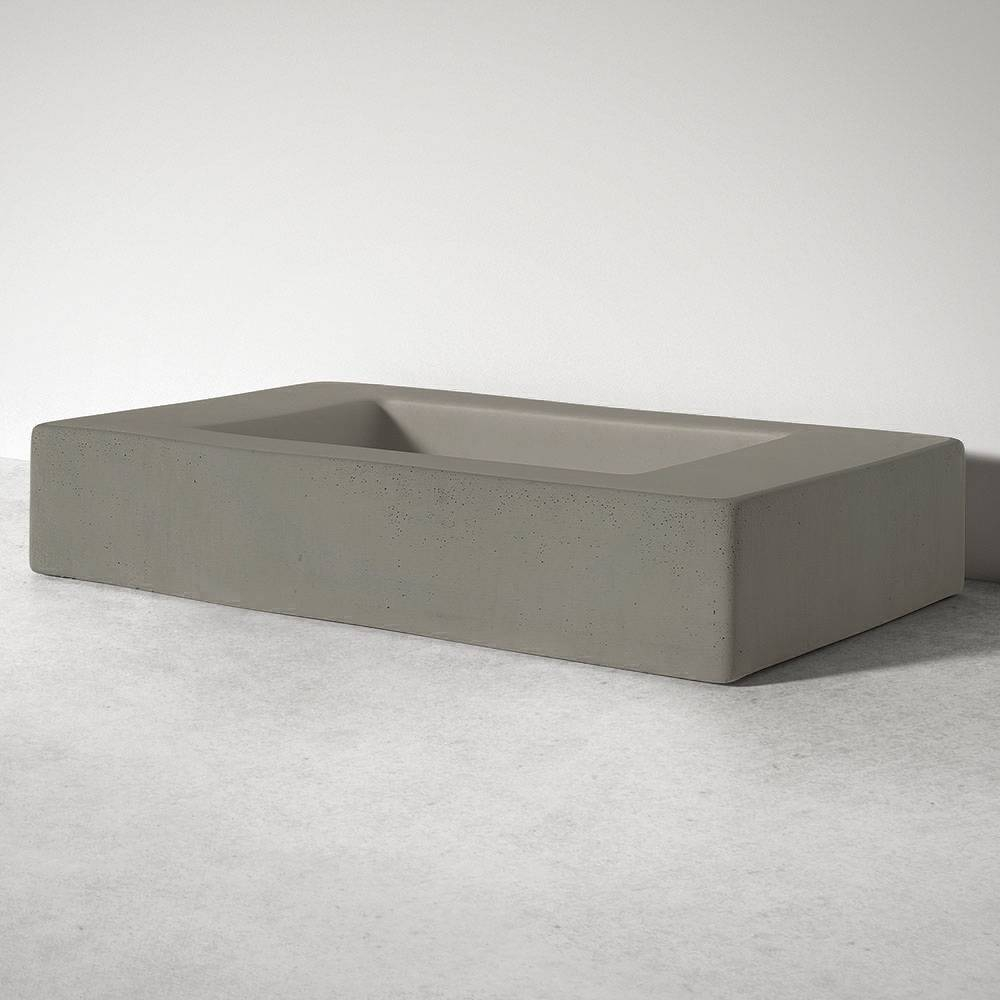 Sira Håndlavet Cement Håndvask  River Grå-Antracit Matt 40 cm