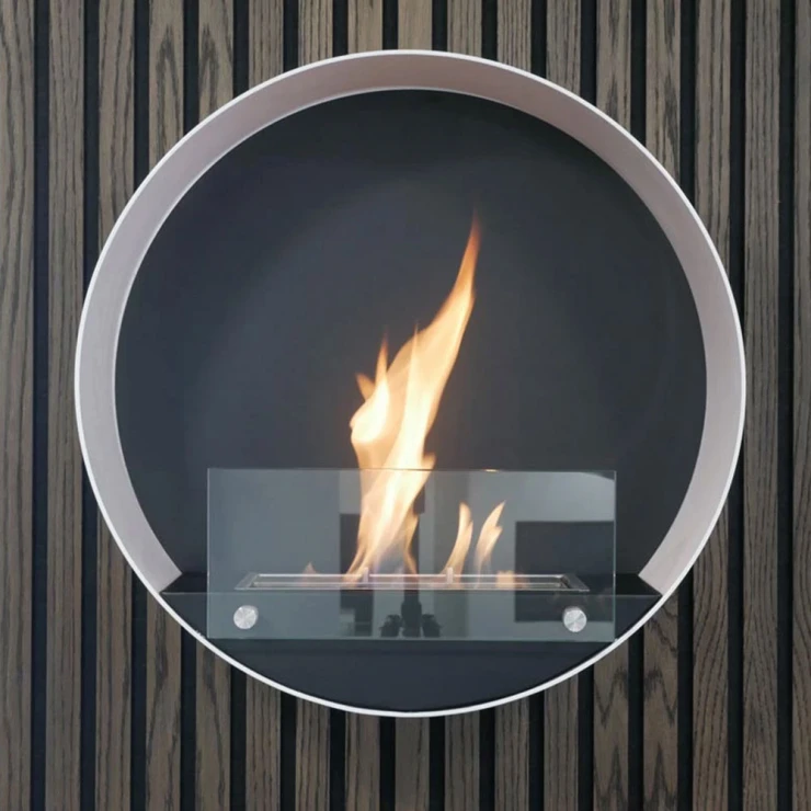 ScandiFlames Bioethanol Pejs Delaware Hvid Mat-1