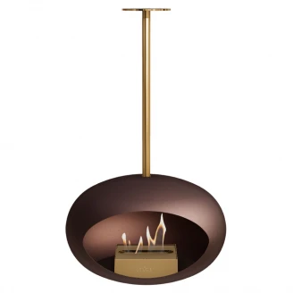 Le Feu Bioetanol Kamin Sky Mocca Mat med Stativ Rose Guld 50cm-2