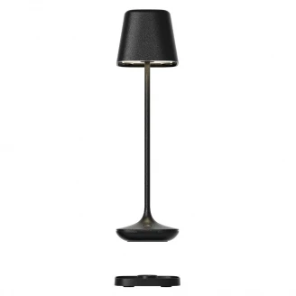 Leonardo RGB Genopladelig Udendørs Bordlampe Capri Sort Mat-2