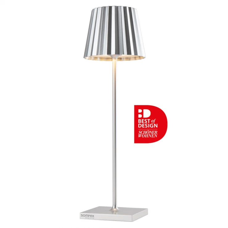 Sompex Udendørs Bordlampe Troll 2.0 Silver Mat-0