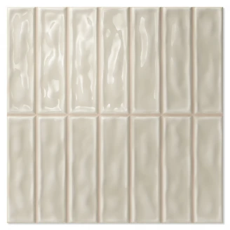 Vægflise <strong>Celest</strong>  Grå-Beige Pind Blank 20x20 (2.5x10) cm