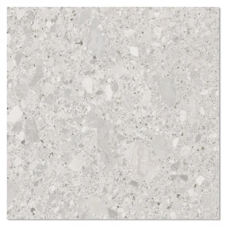 Klinker Terrazzo Premio Lysegrå Mat 120x120 cm-2