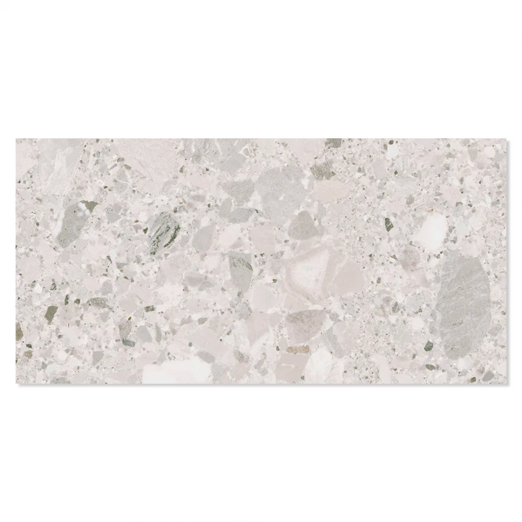 Klinker Terrazzo Premio Lysegrå Mat 30x60 cm-0