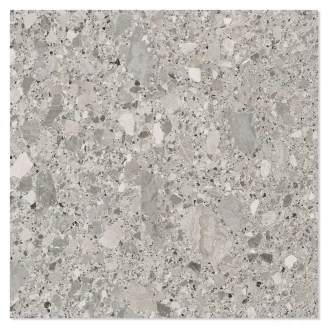 Klinker Terrazzo Premio Grå Mat 120x120 cm-2