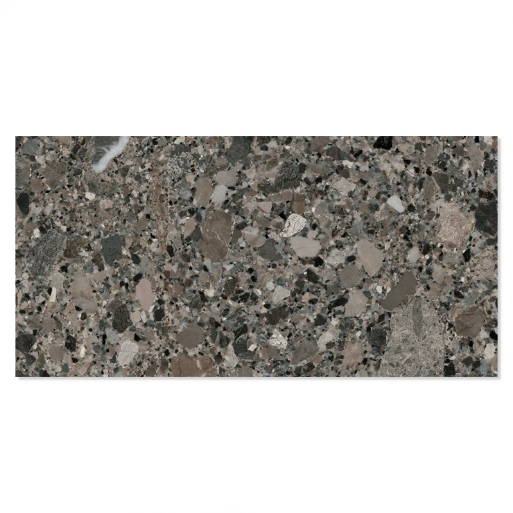 Klinker Terrazzo Premio Mørkegrå Mat 30x60 cm-1