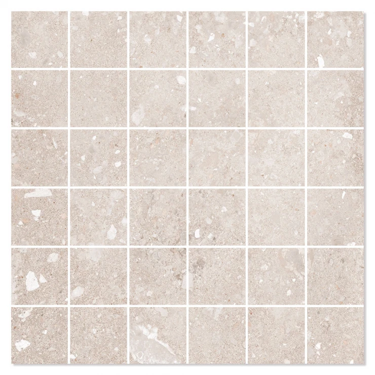 Mosaik Klinker Saltsjö Beige Mat 30x30 (5x5) cm-0