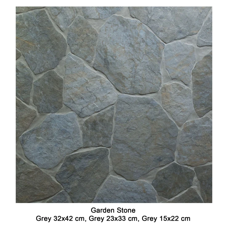 Klinker Garden Stone Lysegrå L Mat 32x42 cm-1