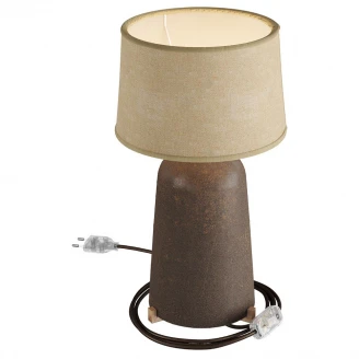 Creative Cables Bordlampe Bottiglia Corten, Jute-2