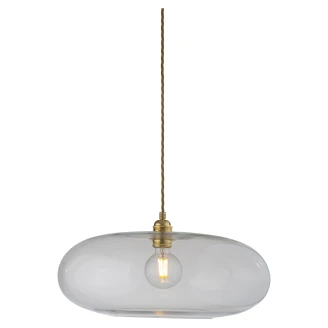 Ebb & Flow Hængende Lampe XL Horizon Transparent, Guld Glat-2