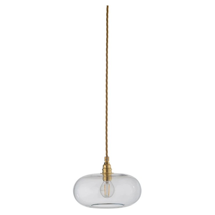 Ebb & Flow Hængende Lampe S Horizon Transparent, Guld Glat-0