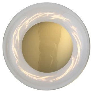 Ebb & Flow Overfladelampe M Horizon Transparent, Guld Glat-2