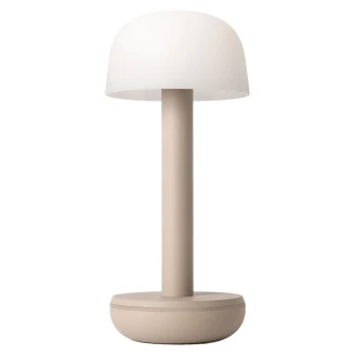 Humble Bordlampe Two Beige, Hvid Mat-2