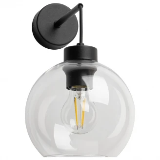 Væglampe Cubus 1 Pære Lampe Transparent Glat-2