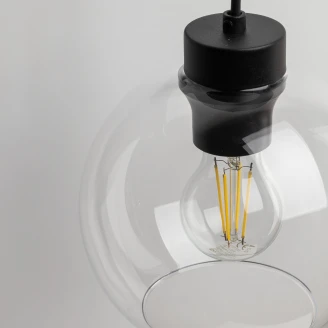 Væglampe Cubus 1 Pære Lampe Transparent Glat-2